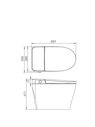 Bồn cầu thông minh EG3TZ052M/L - Ảnh 2