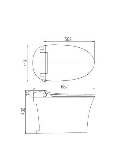Bồn cầu thông minh EG3TZ059M/L - Ảnh 2