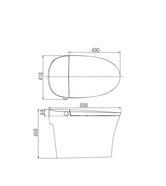 Bồn cầu thông minh EG3TZ060M/L - Ảnh 2